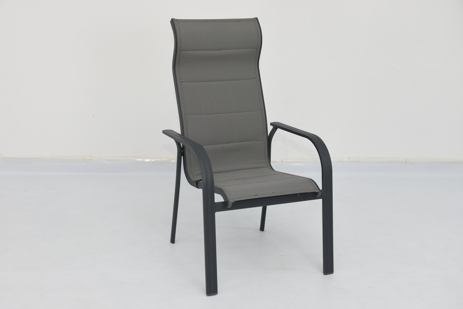 כסא אלומיניום גב גבוהה שתי שכבות אפור עכבר נדין NADINE AC 2412